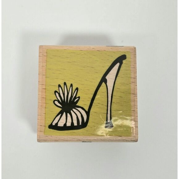 Lot of 9 Rubber Stamps Wood Mounted Mixed Themes Arts And‎ Crafts - Picture 6 of 16